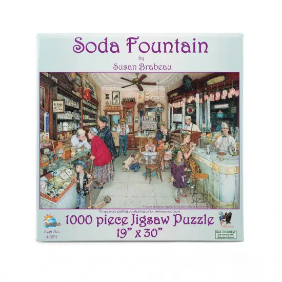 Sunsout Soda Fountain 1000 pc Jigsaw Puzzle 44274 {4}
