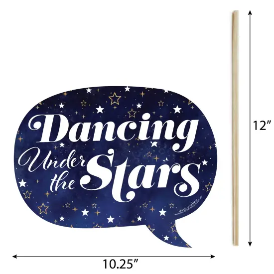 Big Dot of Happiness Funny Starry Skies - Gold Celestial Party Photo Booth Props Kit - 10 Piece {6}