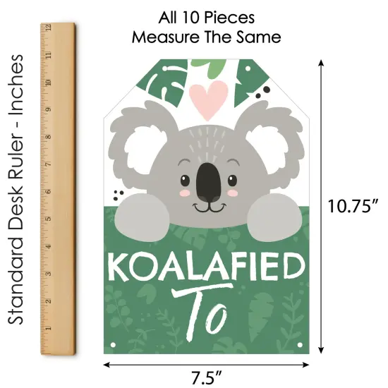Big Dot of Happiness Koala Cutie - Hanging Vertical Paper Door Banners - Bear Birthday Party and Baby Shower Wall Decoration Kit - Indoor Door Decor {7}