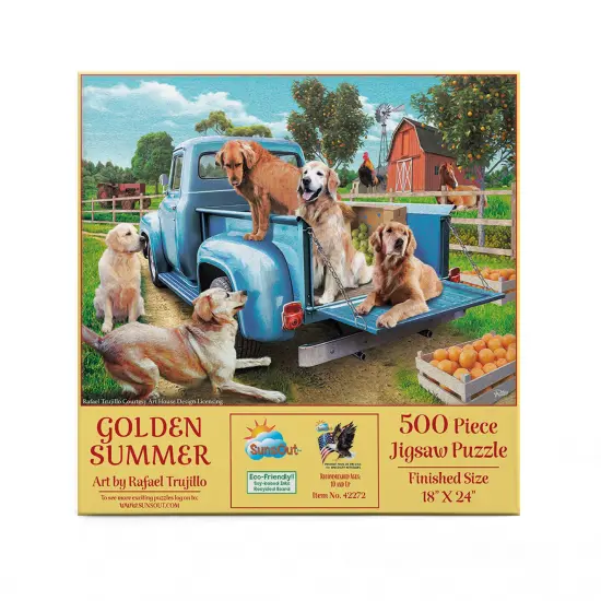 Sunsout Golden Summer 500 pc Jigsaw Puzzle 42272 {4}