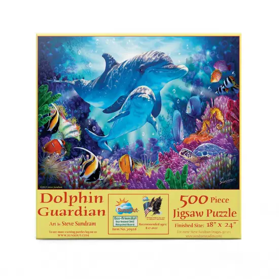 Sunsout Dolphin Guardian 500 pc Jigsaw Puzzle 70926 {4}