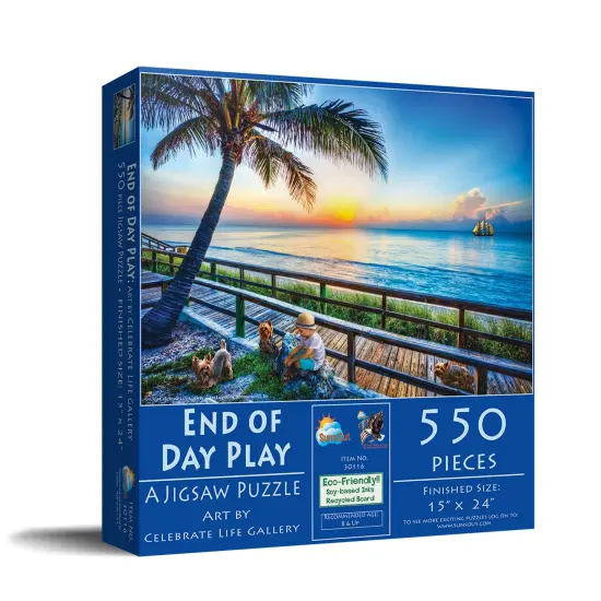 Sunsout End of Day Play 550 pc Jigsaw Puzzle 30116 {3}