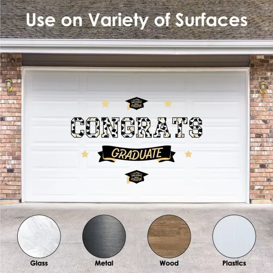 Big Dot of Happiness Hello College - Graduation Party Photo Backdrop - Wall Decals {3}