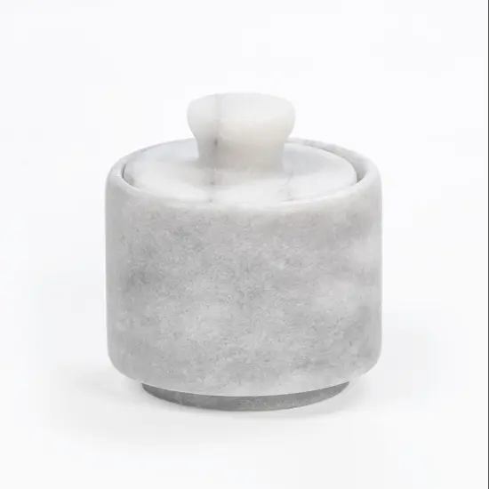 White Marble Salt Cellar {1}