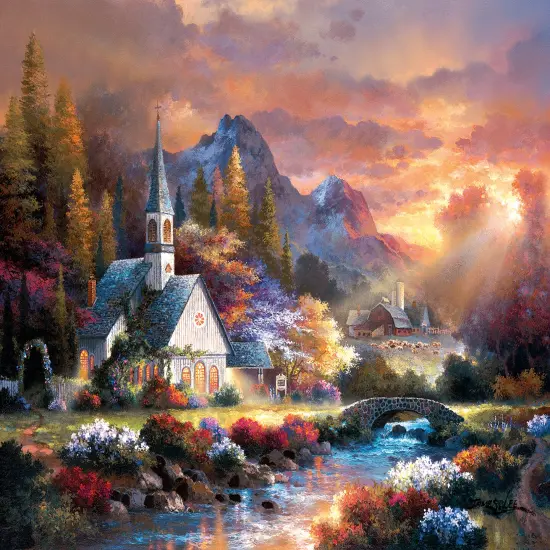 Sunsout Morning of Hope 500 pc Jigsaw Puzzle 18024 {1}