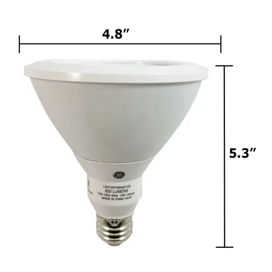 GE 12W PAR38 LED 3000K Flood 40deg 1050Lm Dimmable Bulb - 75w Equiv. {3}