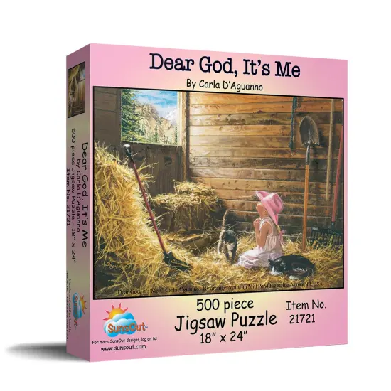 Sunsout Dear God It's Me 500 pc Jigsaw Puzzle 21721 {3}
