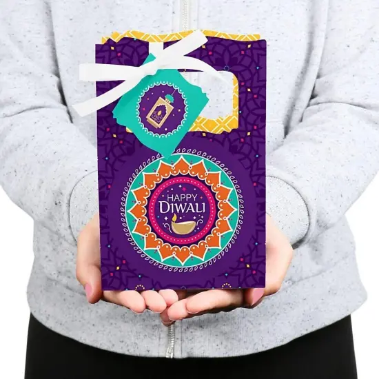 Big Dot of Happiness Happy Diwali - Festival of Lights Party Favor Boxes - Set of 12 {6}