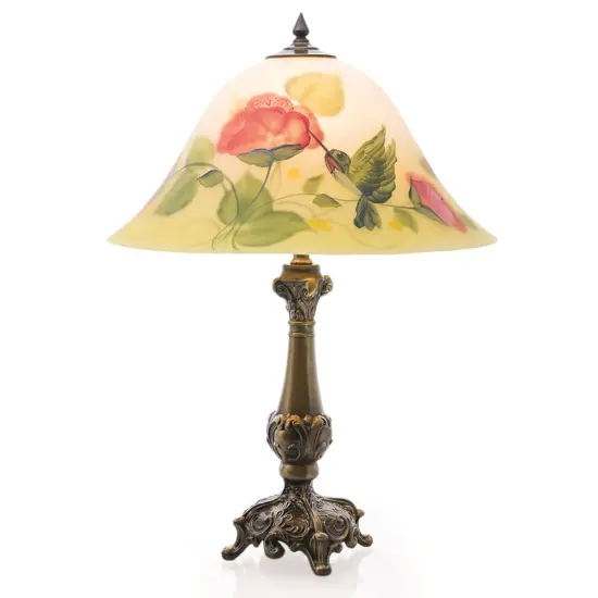 Electric Lamp Large with Hummingbird {1}
