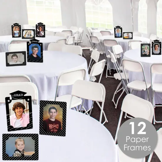 Big Dot of Happiness Graduation Cheers - Graduation Party 4x6 Picture Display - Paper Photo Frames - Set of 12 {3}