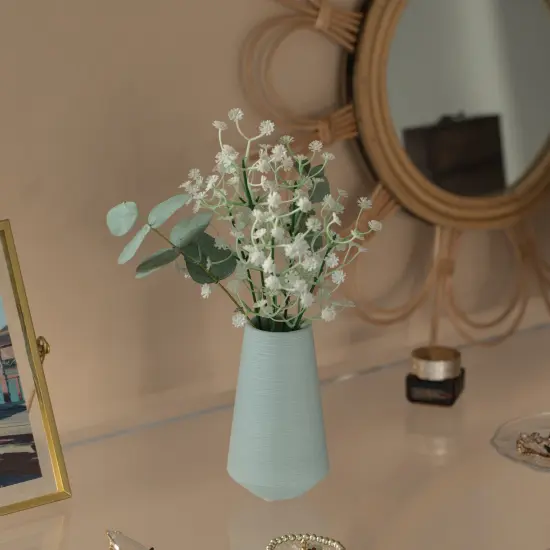 Decorative Ceramic Round Cone Shape Centerpiece Table Vase {5}