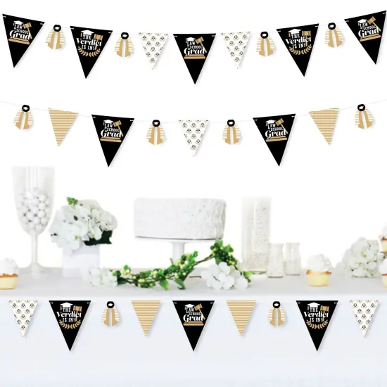 Big Dot of Happiness 30 Piece Law School Graduation Party Pennant Triangle Banner {3}