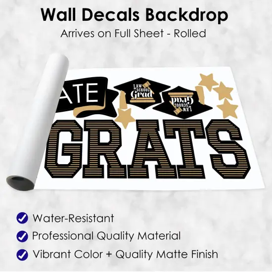 Big Dot of Happiness Law School Graduation Party Photo Backdrop - Wall Decals {7}