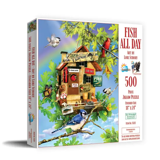 Sunsout Fish All Day 500 pc Jigsaw Puzzle 35212 {3}