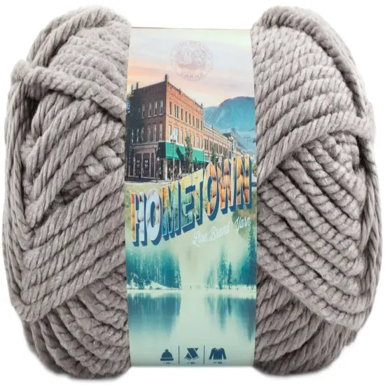 (6 Pack) Lion Brand Yarn Hometown Yarn, Dallas Grey {3}