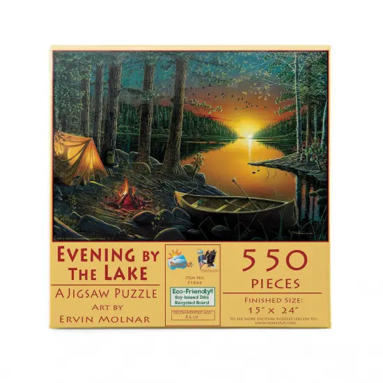 Sunsout Evening by the Lake 550 pc Jigsaw Puzzle 51844 {4}