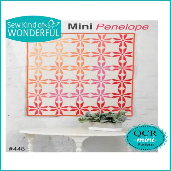Mini Penelope Pattern 32"x39" Using Quick Curve Mini Ruler Sew Kind of Wonderful {2}