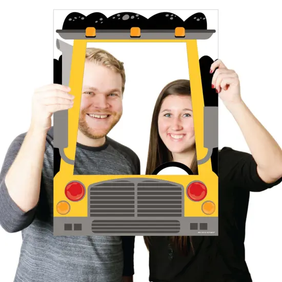 Big Dot of Happiness Dig It - Construction Party Zone - Baby Shower or Birthday Selfie Photo Booth Picture Frame & Props - Printed on Sturdy Material {4}