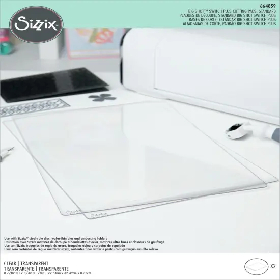 Sizzix Big Shot Switch Plus Cutting Pads 1 Pair-Standard {1}