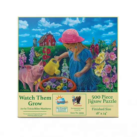 Sunsout Watch Them Grow 500 pc Jigsaw Puzzle 35959 {4}