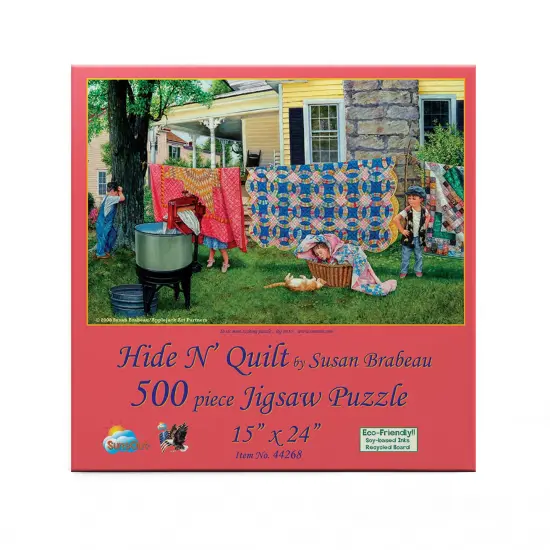 Sunsout Hide N Quilt 550 pc Jigsaw Puzzle 44268 {4}