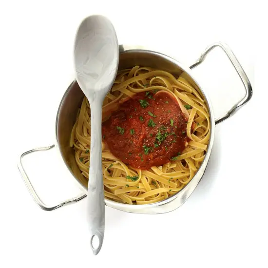 Norpro Silicone Flexible and Durable Gray Marble Spoon 11.25 inch {7}