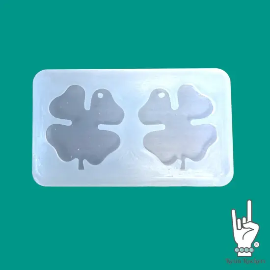 UV Safe Shamrock Dangle Earring Mold for UV or Epoxy Resin Art {1}