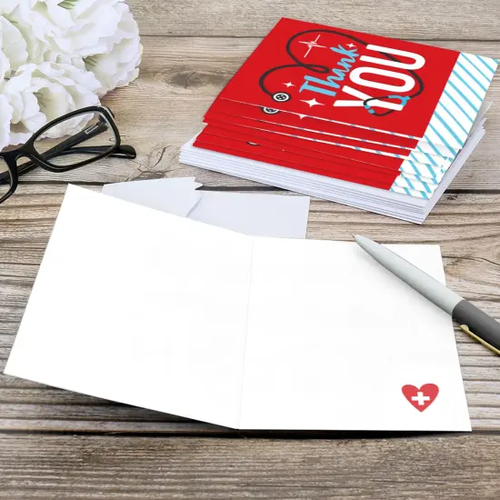Big Dot of Happiness Thank You Nurses - Nurse Appreciation Week Thank You Cards (8 count) {6}