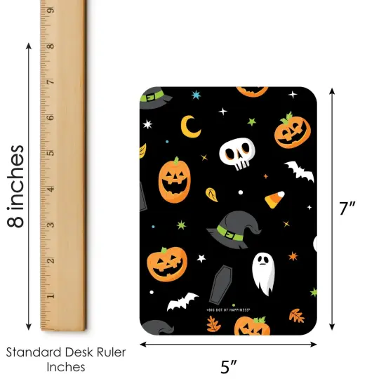 Big Dot of Happiness Jack-O'-Lantern Halloween - Bingo Cards and Markers - Kids Halloween Party Bingo Game - Set of 18 {6}