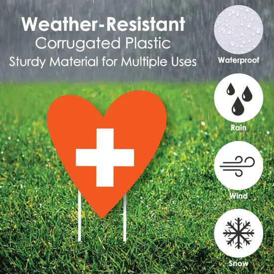 Big Dot of Happiness Thank You Doctors - Yard Sign and Outdoor Lawn Decorations - Doctor Appreciation Week Yard Signs - Set of 8 {4}