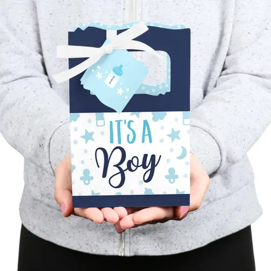 Big Dot of Happiness It's a Boy - Blue Baby Shower Favor Boxes - Set of 12 {6}