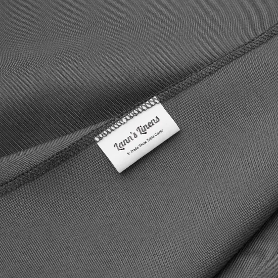 Lann's Linens Premium 6' Trade Show Table Cover - Open Back Fitted Tablecloth {4}