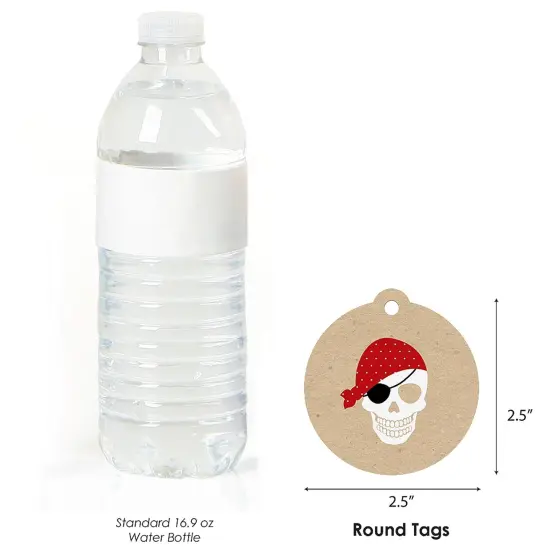 Big Dot of Happiness Beware of Pirates - Pirate Birthday Party Favor Gift Tags (Set of 20) {4}