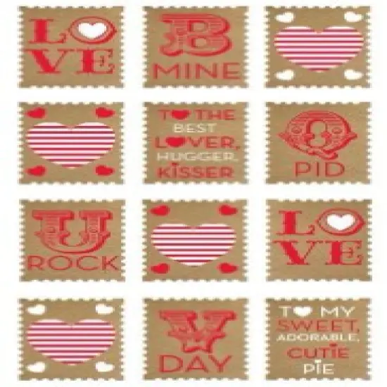 Sticko Love Stamps Stickers {1}