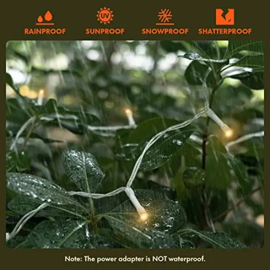 300 LED Window Curtain String Lights Wedding Party Home Garden Bedroom Outdoor Indoor Wall Decorations, Warm White {4}