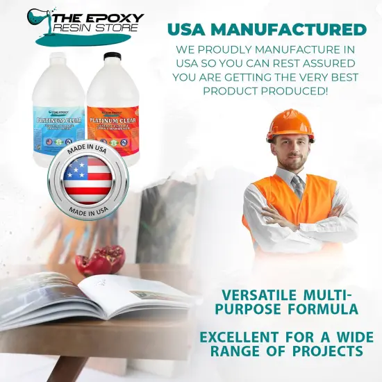 The Epoxy Resin Store - Clear Epoxy Resin, 2 part Kit, Self Leveling, Easy Mixing (1-1), High Gloss Finish, Cures Rigid, Low odor, Easy to Use - Epoxy Kit (A & B) {7}