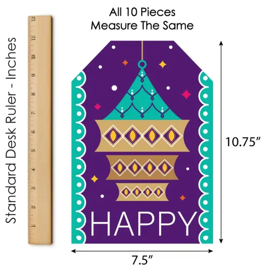 Big Dot of Happiness Happy Diwali - Hanging Vertical Paper Door Banners - Festival of Lights Party Wall Decoration Kit - Indoor Door Decor {7}