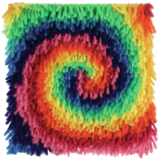 Wonderart Latch Hook Kit 8"X8"-Twirl {4}