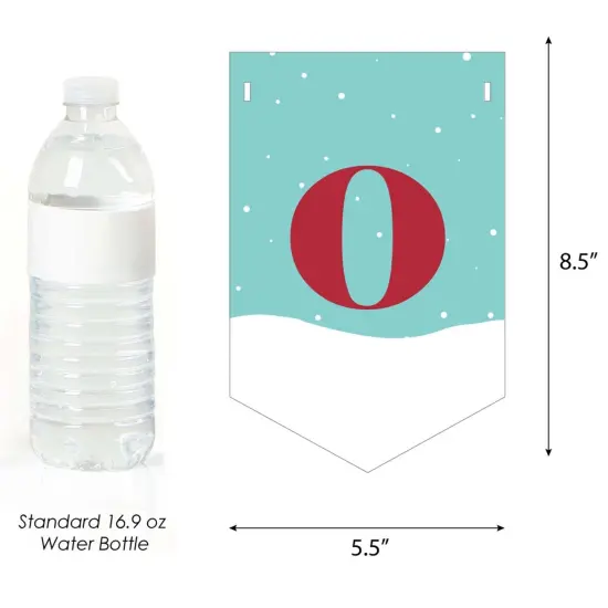 Big Dot of Happiness Let It Snow - Snowman - Holiday and Christmas Bunting Banner - Winter Party Decorations - Let It Snow Happy Holidays {4}