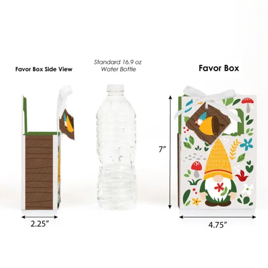 Big Dot of Happiness Garden Gnomes - Forest Gnome Party Favor Boxes - Set of 12 {3}