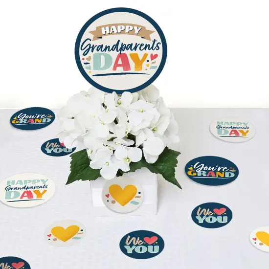 Big Dot of Happiness Happy Grandparents Day - Grandma & Grandpa Party Giant Circle Confetti - Party Decorations - Large Confetti 27 Count {7}