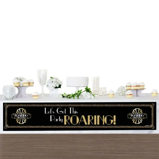 Big Dot of Happiness Roaring 20's - 1920s Art Deco Jazz Decorations Party Banner {4}