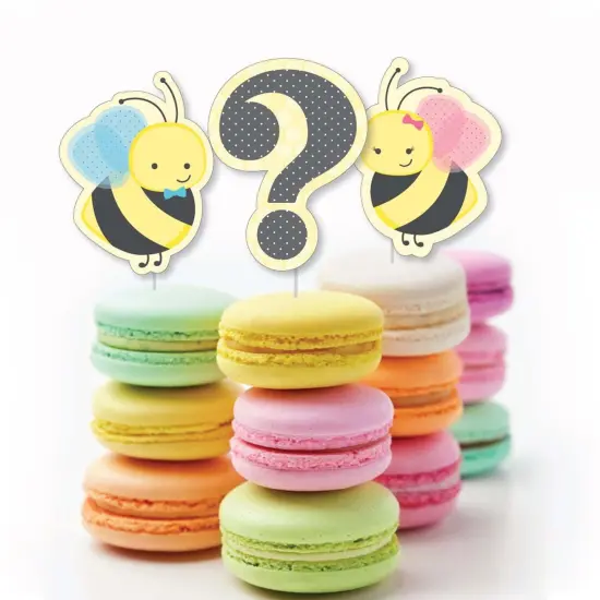 Big Dot of Happiness What Will It Bee - DIY Shaped Gender Reveal Cut-Outs - 24 Count {4}