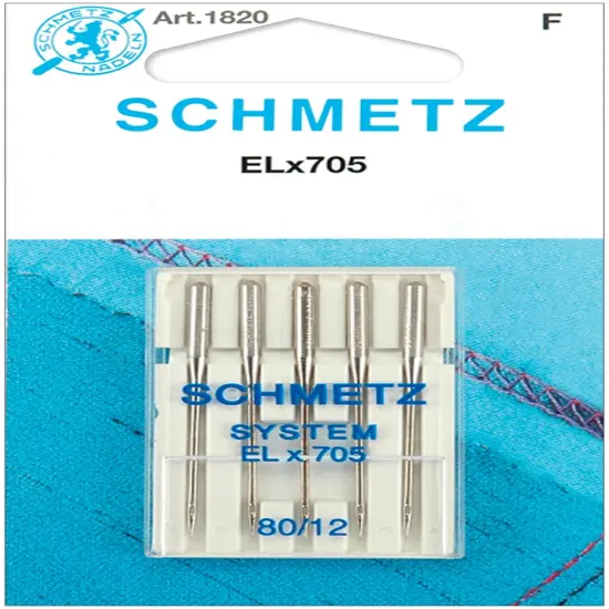 Schmetz ELX705 Serger Needles-Size 12/80 5/Pkg {1}