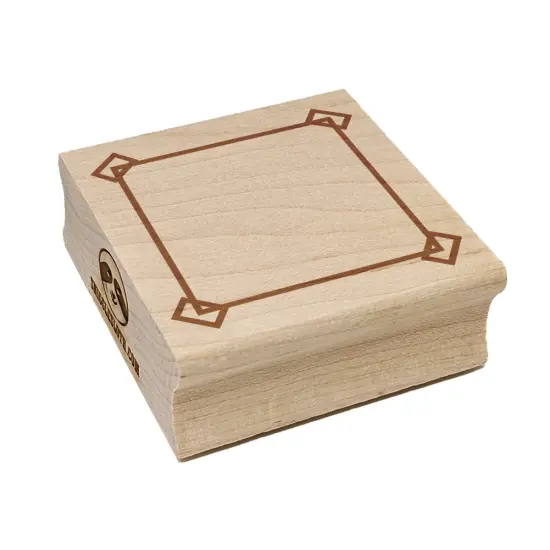 Cute Blank List Note Box Taped Corners Square Rubber Stamp for Stamping Crafting {7}