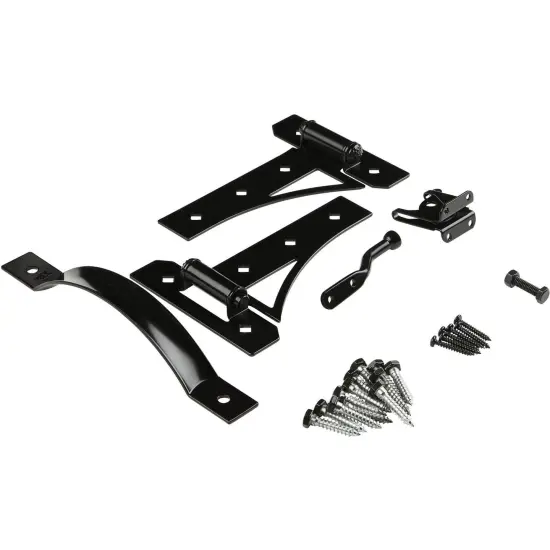 National Hardware - V8430 Cottage Gate Suite - Black {1}
