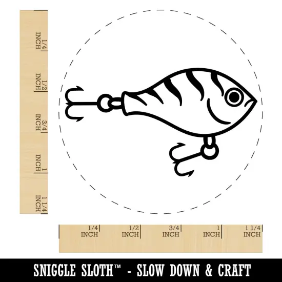 Fishing Lure Bait Rubber Stamp for Stamping Crafting Planners {1}