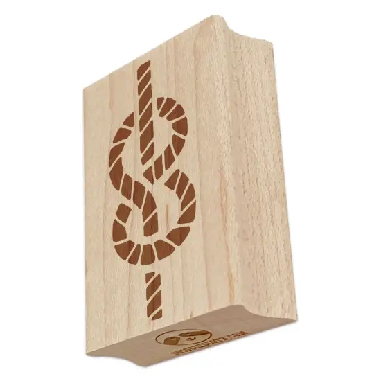 Rope Knot Sailing Figure Eight Flemish Knot Rectangle Rubber Stamp for Stamping Crafting {7}