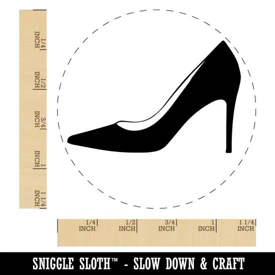 High Heel Pump Shoe Rubber Stamp for Stamping Crafting Planners {1}