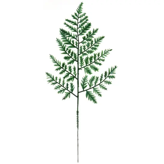 7.5-Inch Green Leather Leaf Set of 2 - Luxurious & Durable Home Decor Accent Pieces - Popular for Boho-Chic and Rustic Interior Design, Floral Home by Artificial Flowers {1}